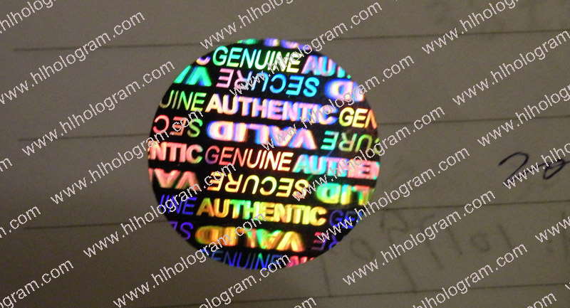 hologram sticker photo