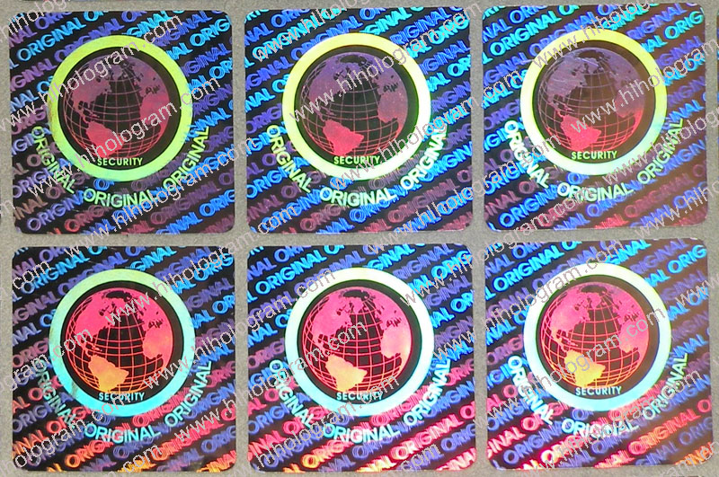 hologram sticker photo