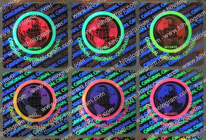 hologram sticker photo