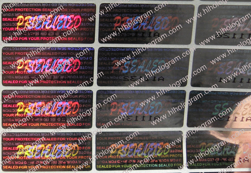 hologram sticker photo