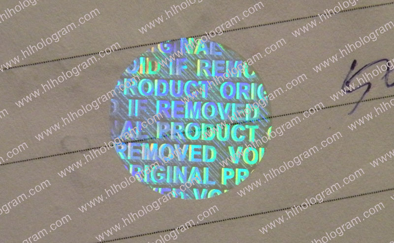 hologram sticker photo