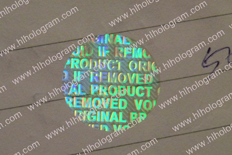 hologram sticker photo