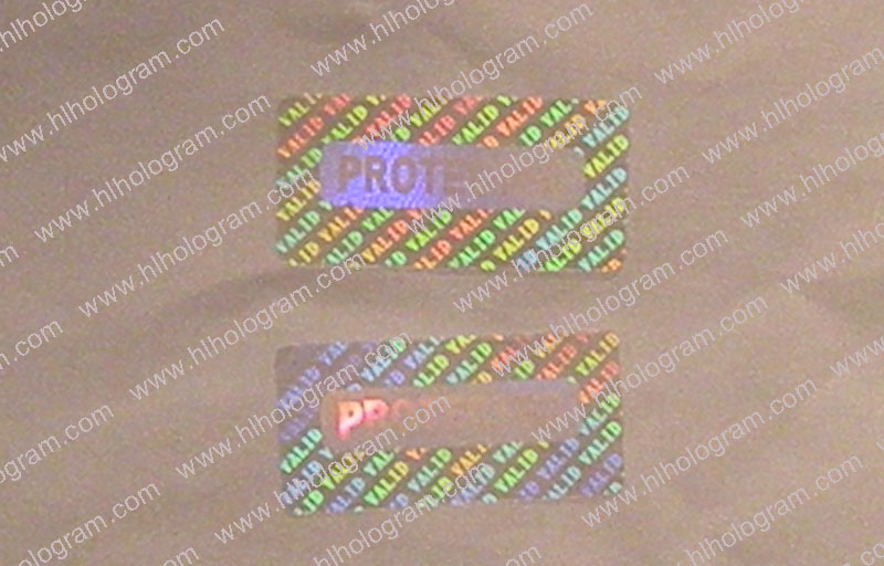 hologram sticker photo