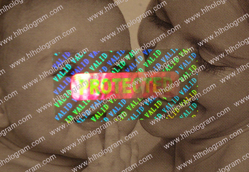 hologram sticker photo