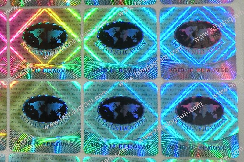 hologram sticker photo