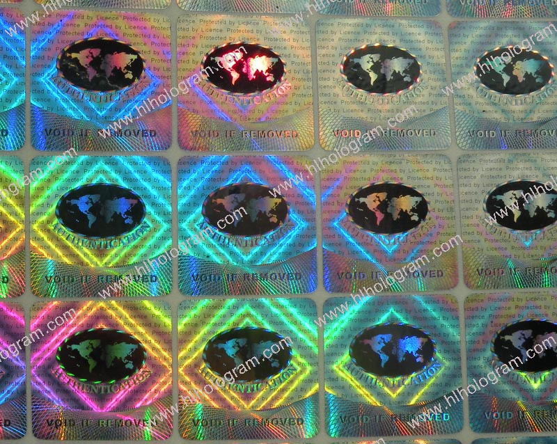 hologram sticker photo