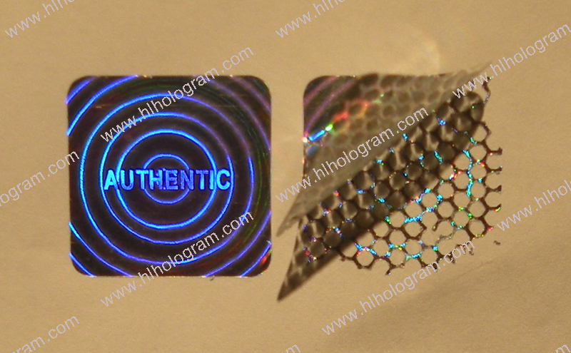 hologram sticker photo