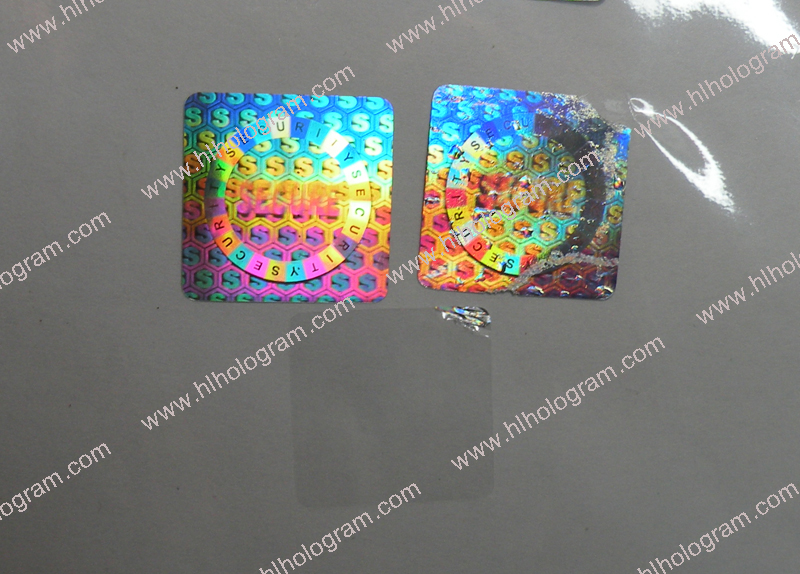 hologram sticker photo