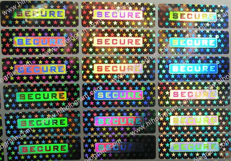 hologram sticker photo