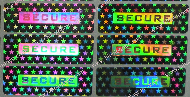 hologram sticker photo