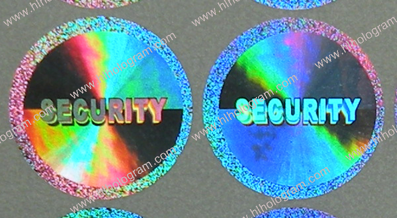 hologram sticker photo