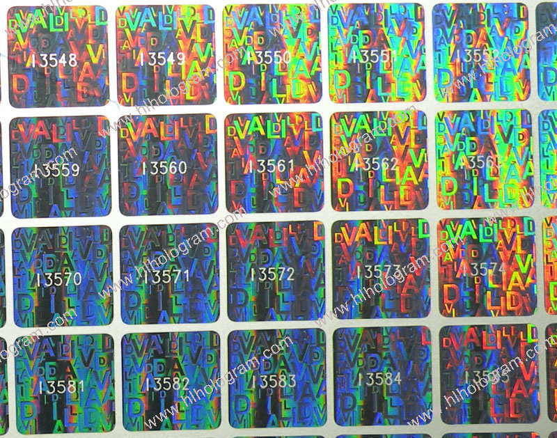 hologram sticker photo