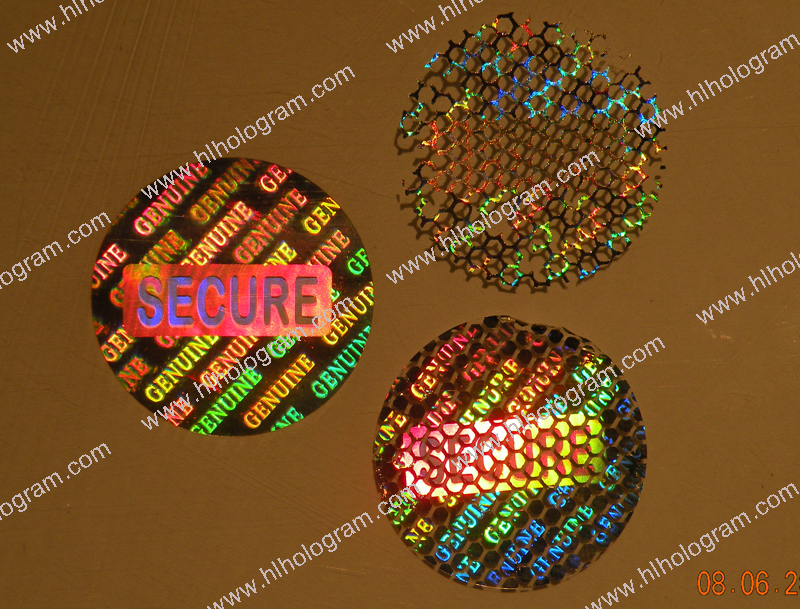 hologram sticker photo