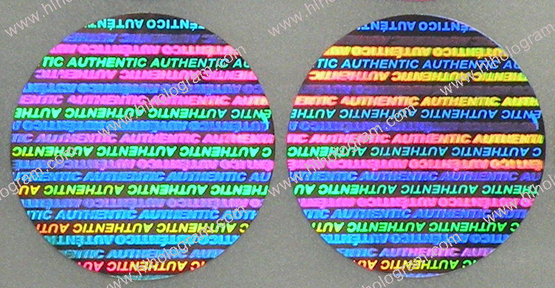 hologram sticker photo