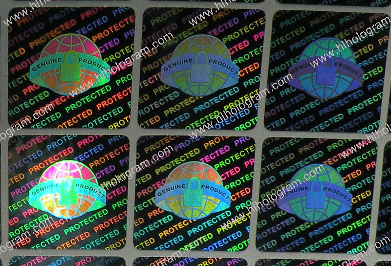 hologram sticker photo