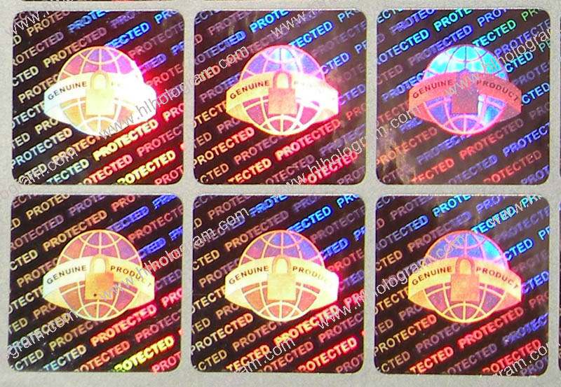 hologram sticker photo