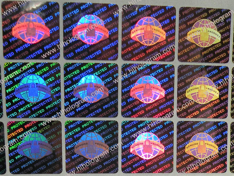 hologram sticker photo