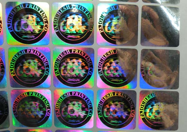 hologram sticker photo