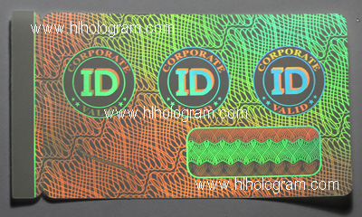 Secure w/ Web & Earth ID Card Hologram Overlays for Teslin/PVC 100 pack 