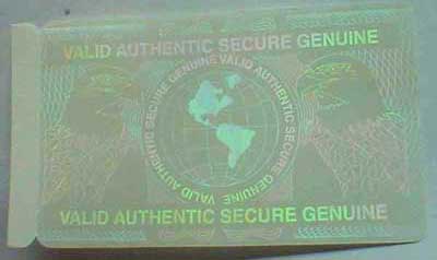 security transparent holographic ID card samples 1