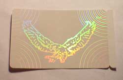 security transparent holographic ID card samples 1