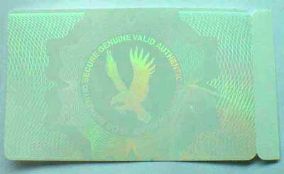 security transparent holographic ID card samples 1