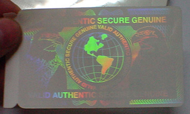 security transparent holographic ID card samples 1