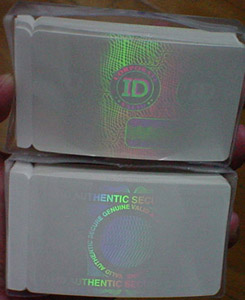 security transparent holographic ID card samples 1