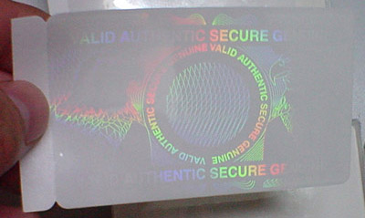 security transparent holographic ID card samples 1