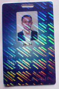 security transparent holographic ID card samples 1